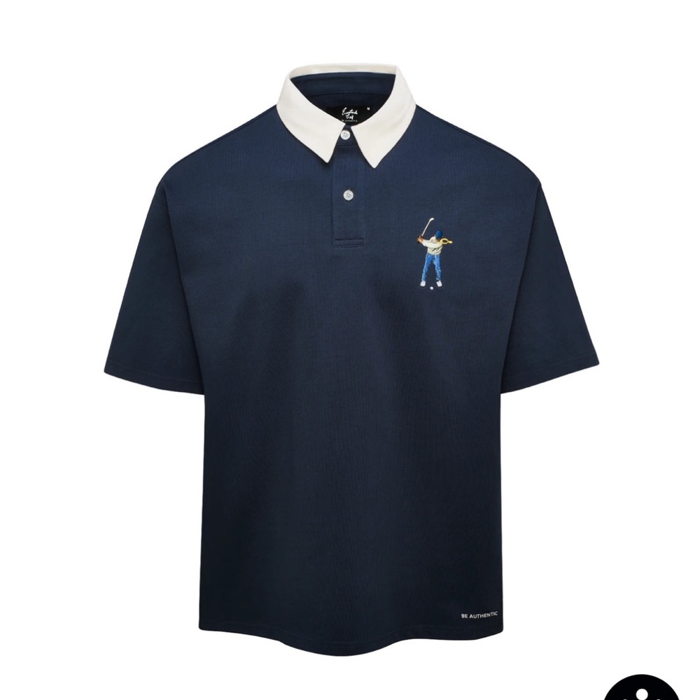 Eastside Golf Navy Rugby Polo